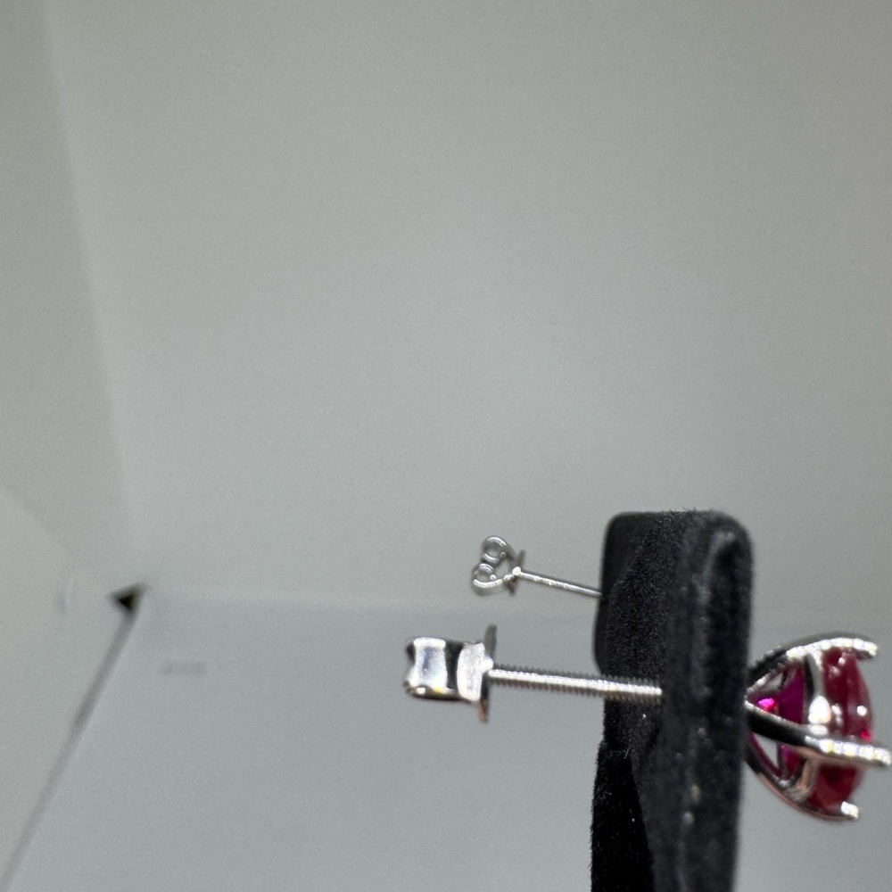 Ruby Stud Earrings - image 4